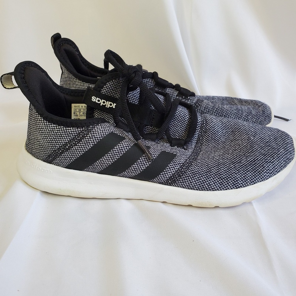adidas Black and White cloud foam 2.0 Shoes